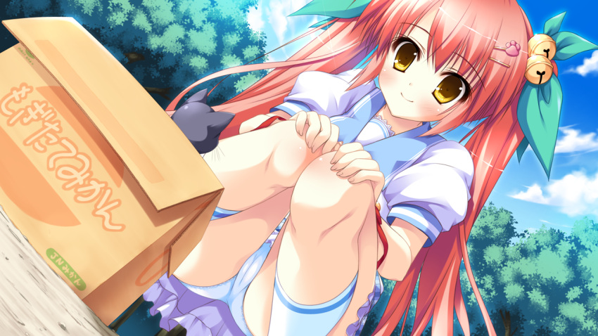 game_cg, kagurazaka_koneko, kamigakari_cross_heart!, panties, underwear