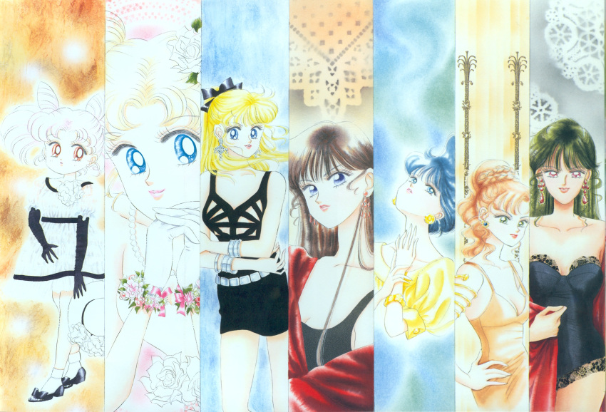 aino_minako, bishoujo_senshi_sailor_moon, chibi_usa, hino_rei, kino_makoto, meiou_setsuna, mizuno_ami, takeuchi_naoko