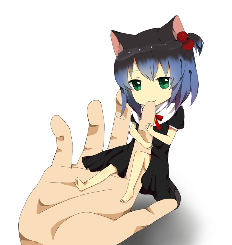 2boys, biting, blue_hair, chibi, crossdressinging, desubunny, dress, finger_biting