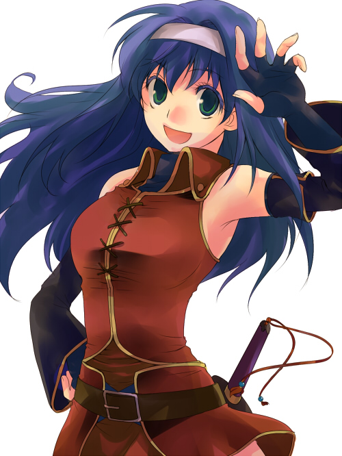 blue_eyes, blue_hair, fire_emblem, fire_emblem:_souen_no_kiseki, gloves, green_eyes, hairband, harushino