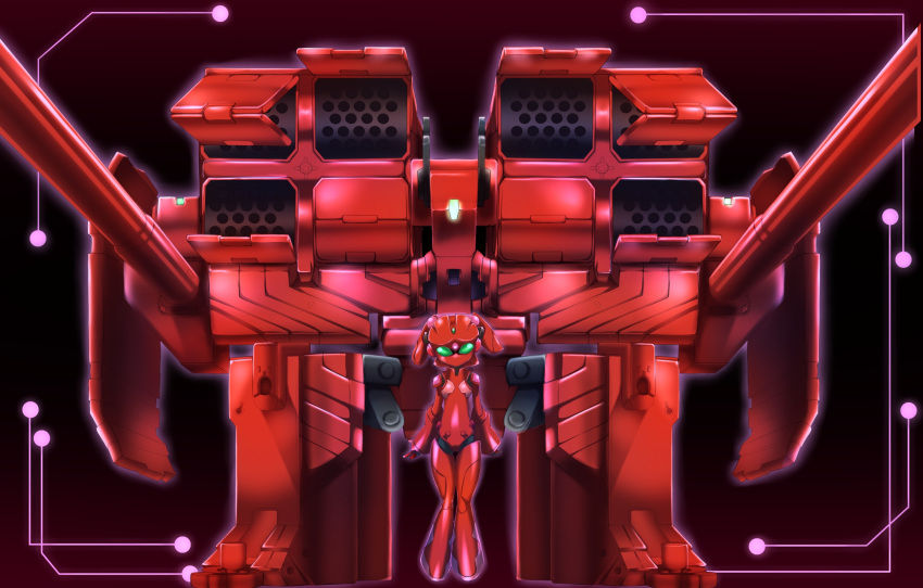 accel_world, armor, cannon, duel_avatar, fuuna, highres, immobile_fortress, kouzuki_yuniko