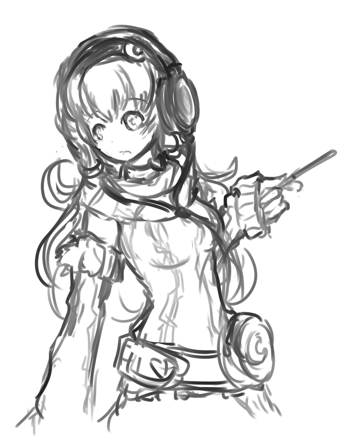 arceonn, belt, choujigen_game_neptune, collar, compa, headphones, idea_factory, long_hair
