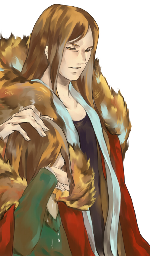 adult, brown_hair, cape, crying, cryinig, dmuyaa, dual_persona, fate/zero