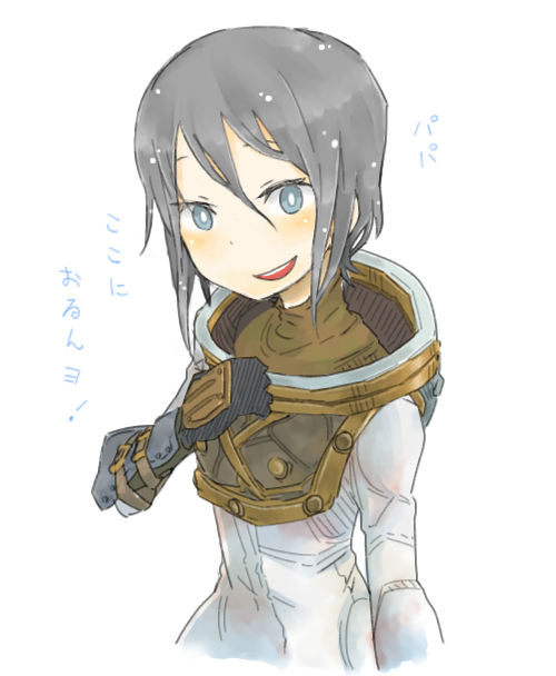 bioshock, bioshock_2, black_hair, blue_eyes, eleanor_lamb, gloves, smile, translated, ziro