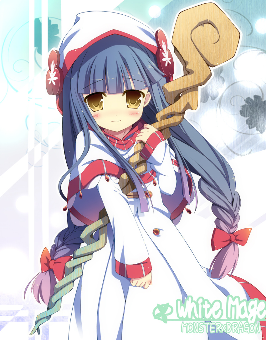 bangs, blue_hair, blunt_bangs, bow, braid, buttons, final_fantasy, hair_bow