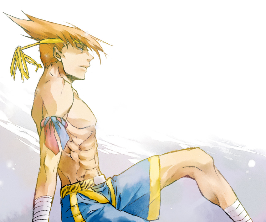 adon, ankle_wraps, arm_support, arm_wrap, armband, headband, hikage_mono, mongkhon