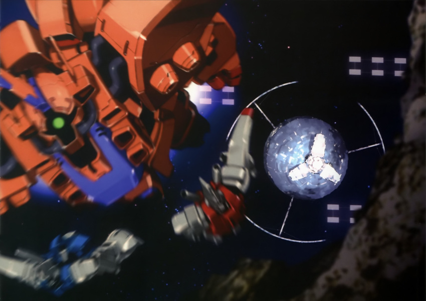 absurdres, asteroid, gazu-l, gazu-r, geymalk, gundam, gundam_zz, highres