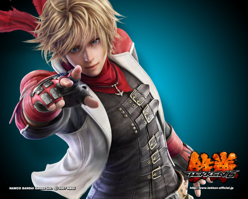 3d, blonde_hair, blue_eyes, gloves, leo_kliesen, male, namco, short_hair