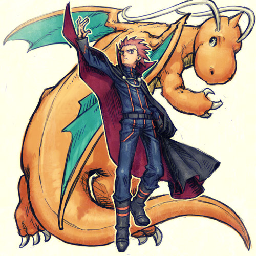 1boy, boots, cape, dragonite, lowres, meitei, pokemon, pokemon_(creature)
