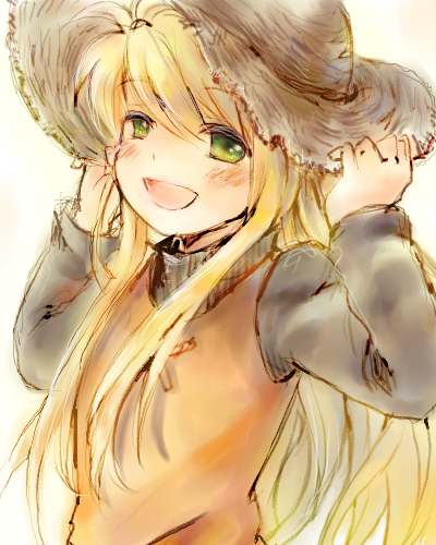 green_eyes, hat, long_hair, lowres, nintendo, open_mouth, pokemon, pokemon_special