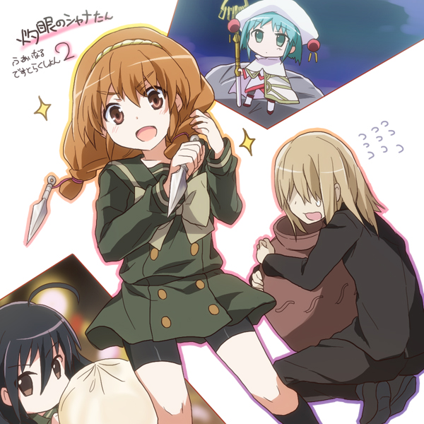 brown_eyes, brown_hair, character_request, chiara_toscana, chibi, food, franã£â§ois_auric, hecate