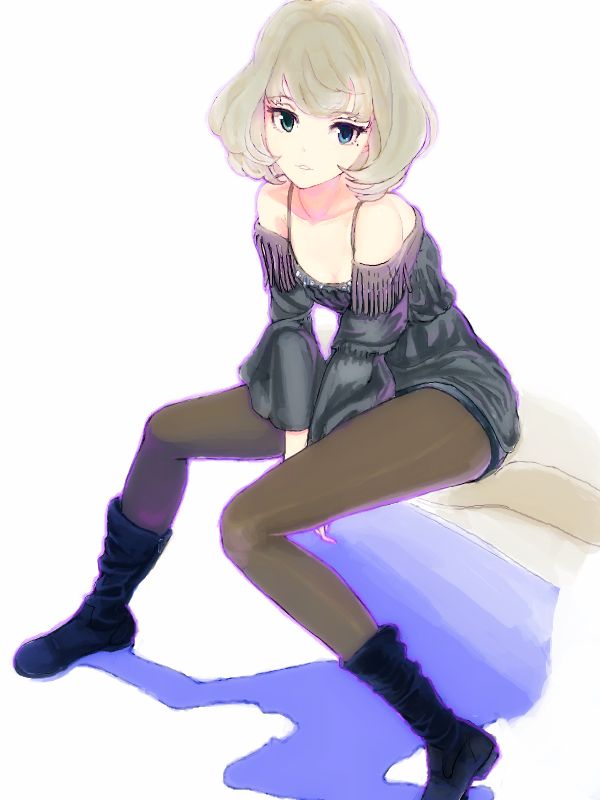 boots, brown_hair, dress, ed69, fashion, heterochromia, idolmaster, idolmaster_cinderella_girls