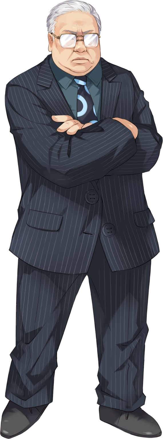 akudaijin, arms_over_chest, choujigen_game_neptune, crossed_arms, formal, frown, glases, glasses