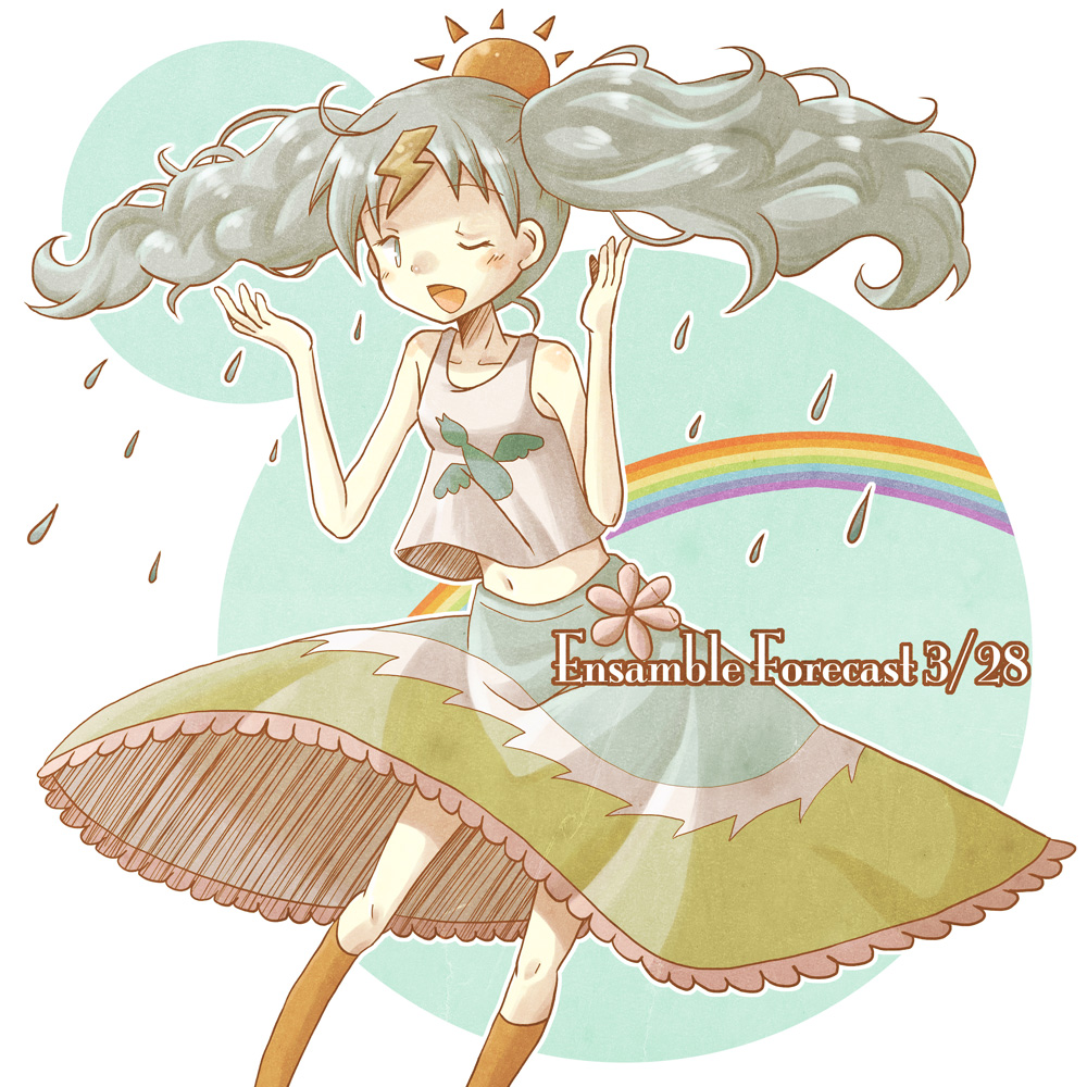 blush_stickers, chaki_(chakan), character_request, collarbone, copyright_request, ensamble_forecast_3/28, flat_chest, grey_hair