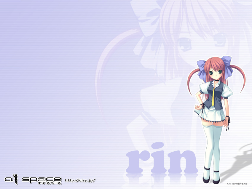 ai_space, blue, bow, high_socks, leggings, ribbons, rin, shadow, tagme, thights