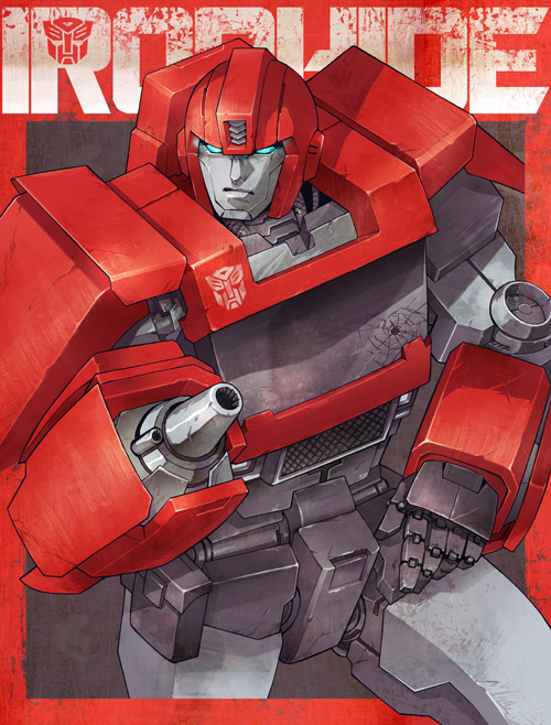 ai-eye, arm_cannon, autobot, damaged, ironhide, mecha, oldschool, robot