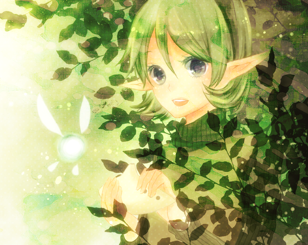 fairy, green_hair, hairband, instrument, nintendo, ocarina, ocarina_of_time, pointy_ears