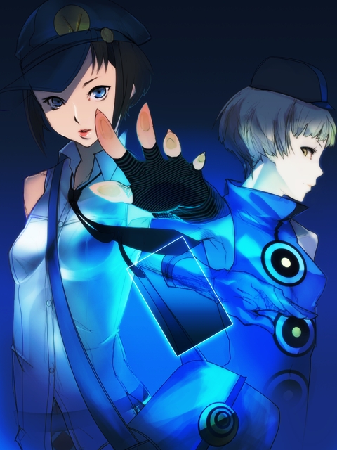 brown_hair, card, elizabeth_(persona), hat, ma_(cama-nade), marie_(persona_4), persona, persona_3, persona_4, persona_4_the_golden, short_hair, silver_hair, yellow_eyes