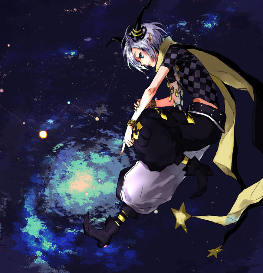 amnesia_(idea_factory), argyle, bad_id, blue_eyes, horns, jewelry, kikori_(soranoura), male