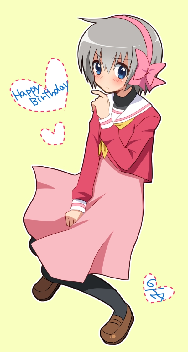 azumamiya_koutarou, blue_eyes, crossdressinging, hairband, happy_birthday, hayate_no_gotoku!, komeko5, pantyhose
