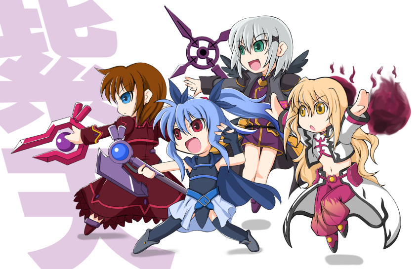 levi_the_slasher, lord_dearche, mahou_shoujo_lyrical_nanoha, sterne_the_destructor, unbreakable_dark_(character)