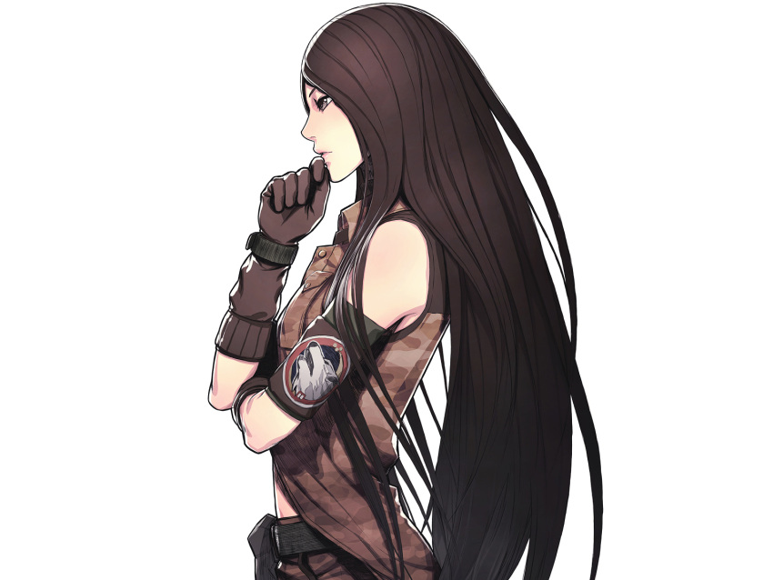 advance_wars, black_hair, gloves, iwai_ryo, lin_(advance_wars), long_hair, white