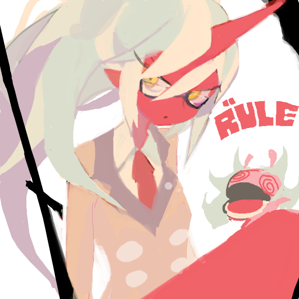 @_@, backcutter, demon_girl, drawr, english, glasses, horn, kneesocks_(psg)