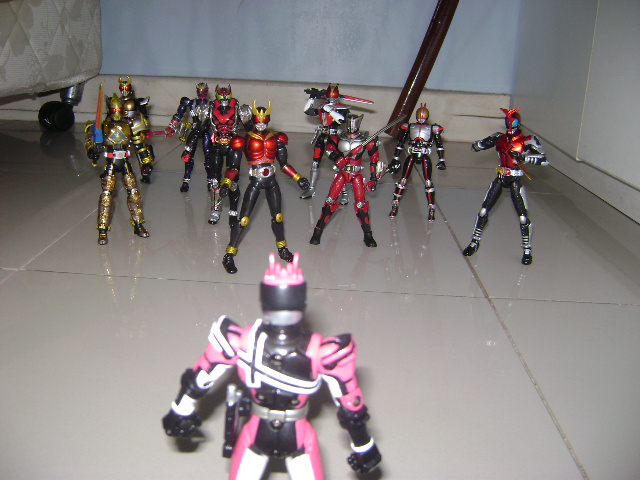 agito, bandai, blade, decade, den-o, faiz, figure, hibiki