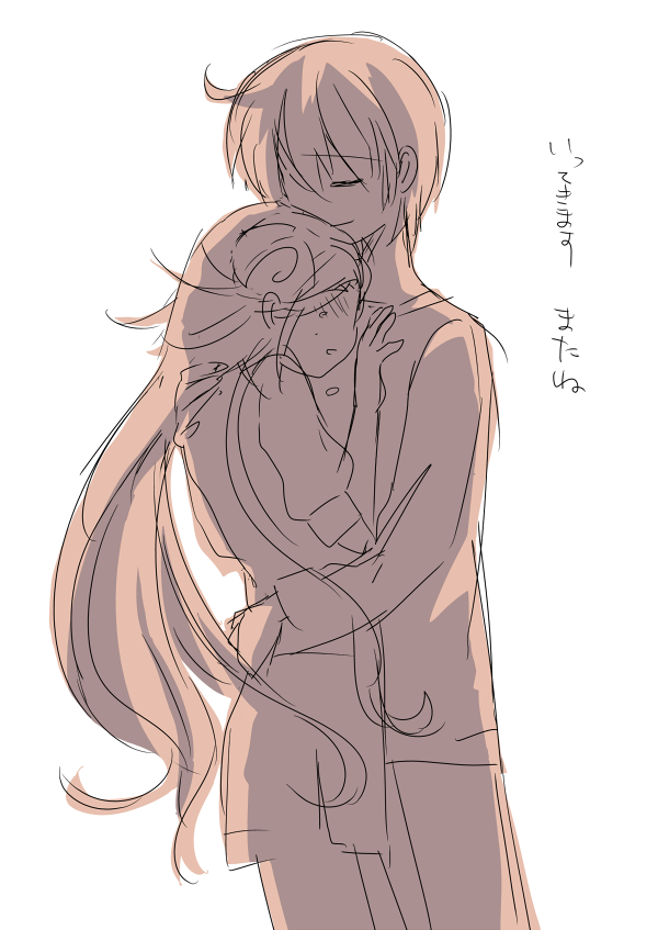 1boy, 1girl, clearpop, couple, height_difference, hug, kami_nomi_zo_shiru_sekai, katsuragi_keiichi