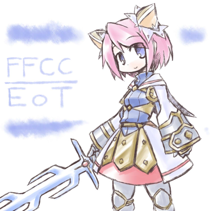 blue_eyes, clavat, final_fantasy, final_fantasy_crystal_chronicles, final_fantasy_crystal_chronicles:_echoes_of_time, kugelschreiber, looking_at_viewer, pink_hair