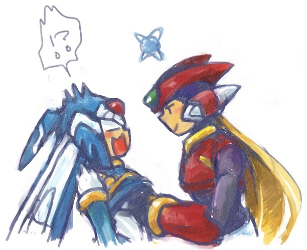 blue, blue_eyes, capcom, fairy_leviathan, female, girl, groping, guardian_of_the_sea, guardians_of_master_x, guardians_of_neo_arcadia, gynoid, helmet, javalin, leviathan, leviathan_(megaman), leviathan_(rockman), mega_man_(series), mega_man_zero_(series), megaman_zero, mmz, neo_arcadia, omega_(megaman), omega_(megaman_zero), omega_(rockman), omega_(rockman_zero), reploid, rmz, robot, rockman, rockman_zero, thigh-highs, woman, zero_(mega_man), zero_(megaman_zero), zero_(rockman)