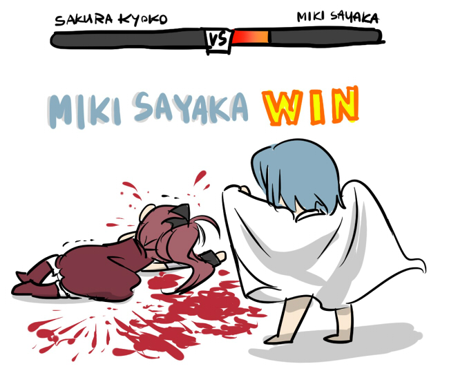 blood, blue_hair, bow, flashing, hair_bow, health_bar, long_hair, lying