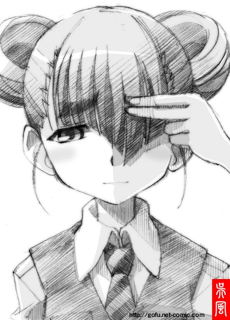 juufuku_miho, monochrome, sketch, to_aru_kagaku_no_railgun, to_aru_majutsu_no_index, traditional_media