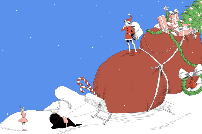 adachi_tohru, christmas, persona, persona_4, tagme, the_grinch