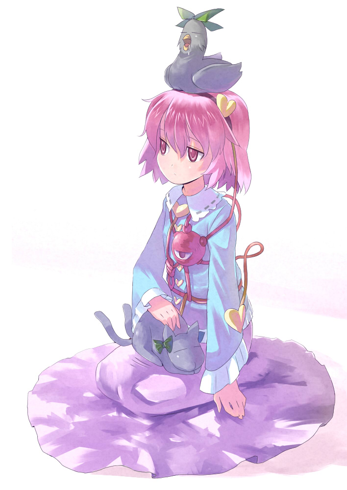 kaenbyou_rin_(cat), komeiji_satori, reiuji_utsuho, reiuji_utsuho_(bird), touhou, yaten