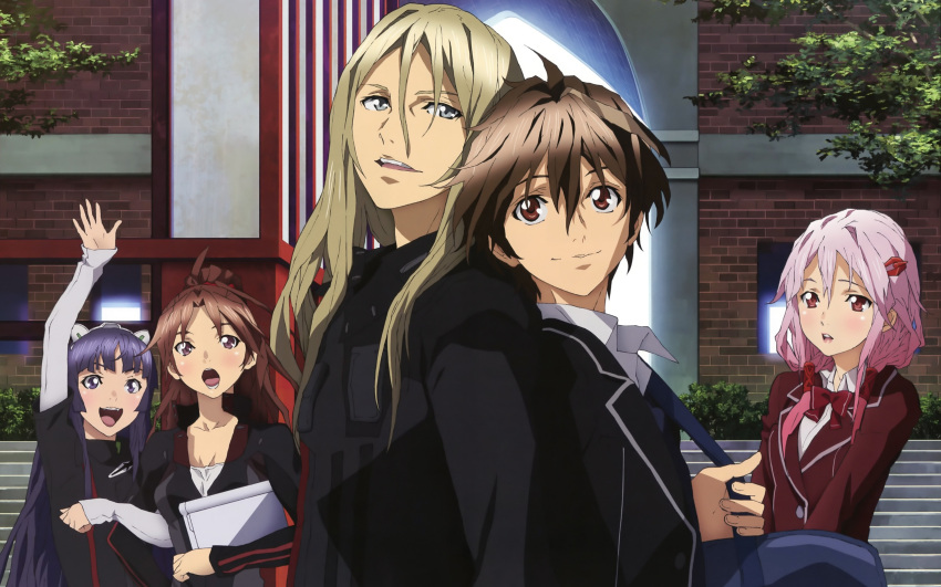 guilty_crown, ouma_shu, rokunasi_hitonasi, shinomiya_ayase, yuzuriha_inori