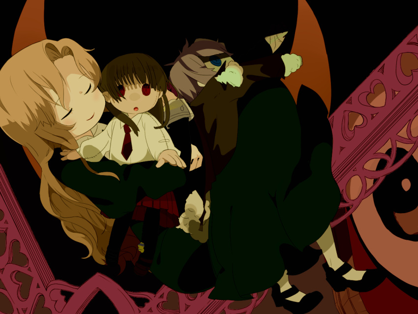 agiuma123, blonde_hair, character_doll, closed_eyes, doll, eve_(ib), eyes_closed, garry_(ib)