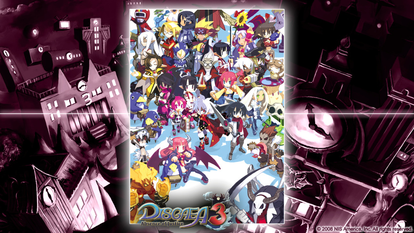 6+girls, almaz_von_almadine_adamant, archer_(disgaea), asagiri_asagi, asuka_cranekick, demon_girl, disgaea, everyone
