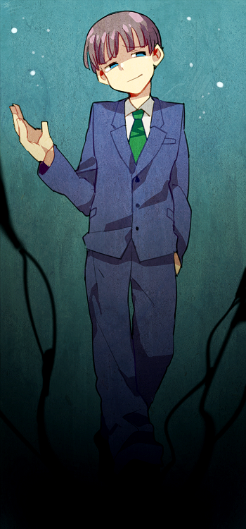 accel_world, grey_hair, male, monoka, necktie, noumi_seiji, school_uniform, short_hair, smile, solo