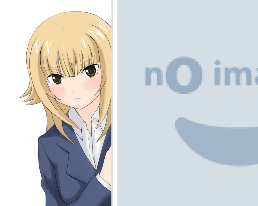 bangs, blonde_hair, blush, brown_eyes, hitomi_(minami-ke), juudai, long_hair, minami-ke, no_image, peeking_out, pixiv