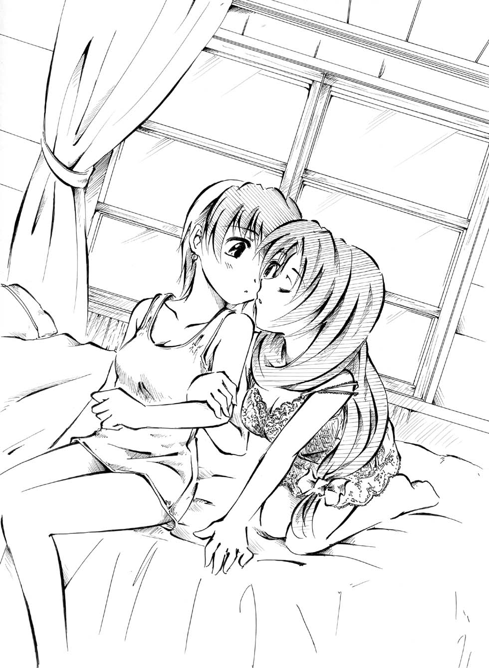 breasts, closed_eyes, eternal_melody, eyes_closed, highres, incipient_kiss, jason_(kaiten_kussaku_kikou), lila_maim