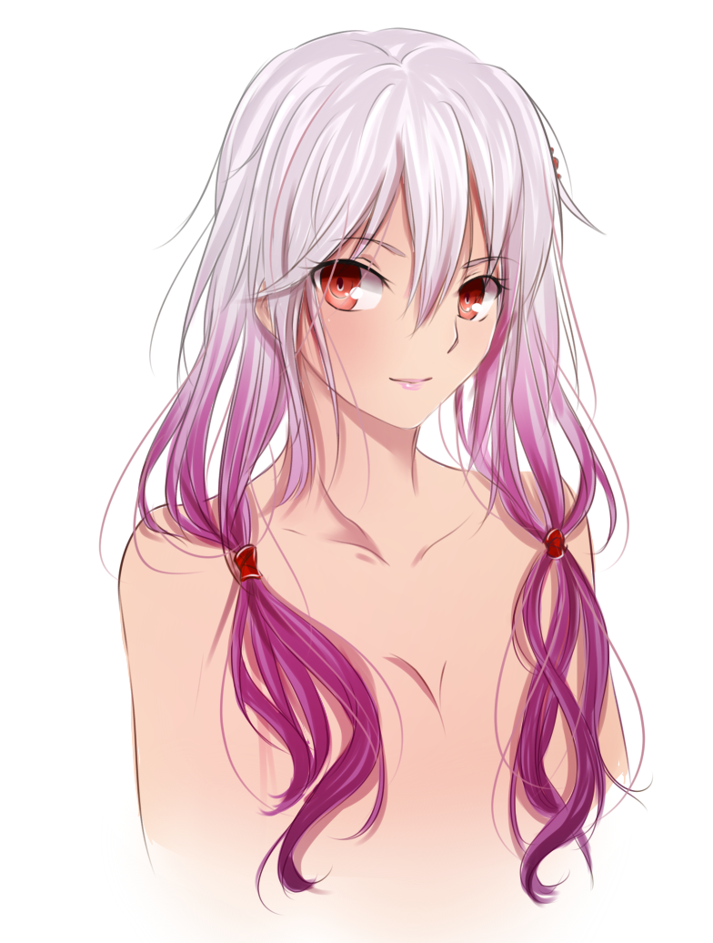 bust, censor_hair, collarbone, drawfag, face, flat_chest, guilty_crown, ladymarta