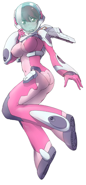 ass, blush, bodysuit, breasts, erect_nipples, freckles, gundam, gundam_00