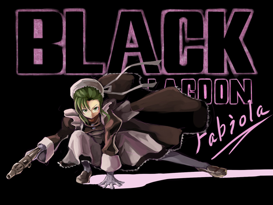 apron, bangs, black_lagoon, bun_cover, character_name, fabiola_iglesias, foge, fringe
