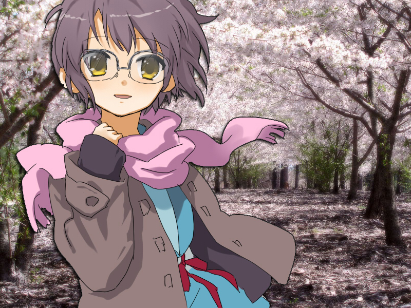 jacket, nagato_yuki, nagato_yuki_(shoushitsu), r_(sena007), scarf, school, suzumiya_haruhi_no_shoushitsu, suzumiya_haruhi_no_yuuutsu