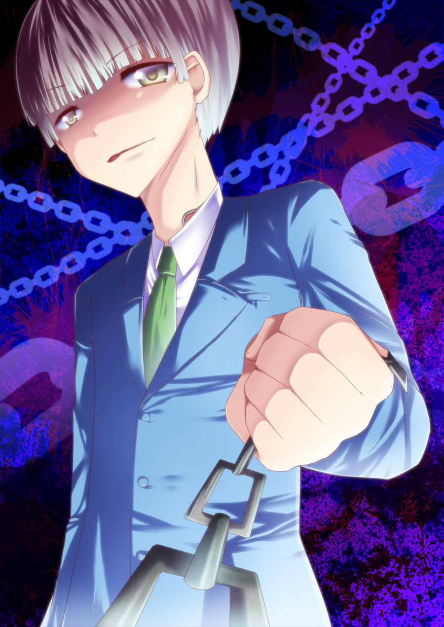 1boy, accel_world, chain, chains, highres, noumi_seiji, solo