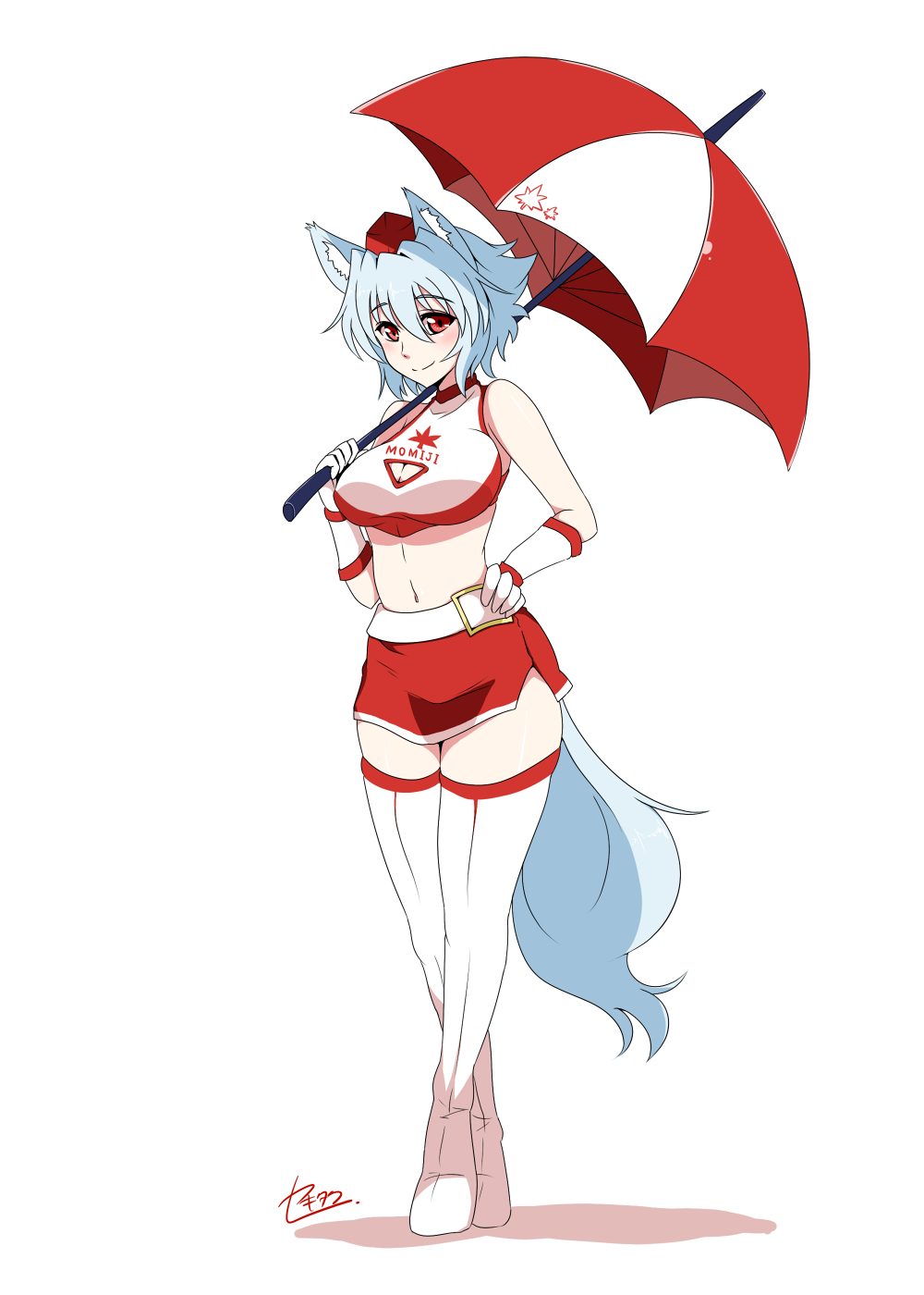 adapted_costume, alternate_costume, animal_ears, blush, boots, breasts, cleavage, cleavage_cutout