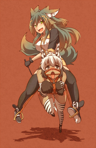 animal_ears, bdsm, breasts, femdom, femsub, kuromiya, kuromiya_raika, long_hair