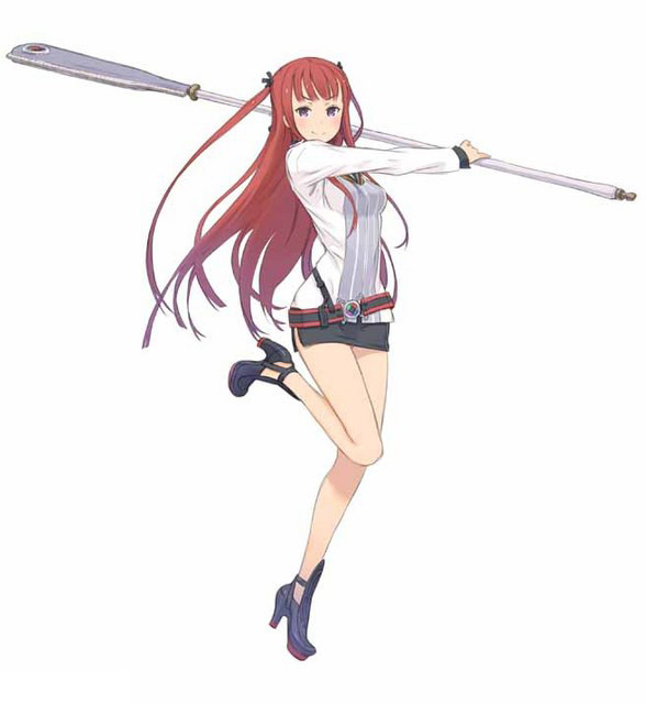 aruka, belt, blush, high_heels, holding, jpeg_artifacts, kuroboshi_kouhaku, leg_up