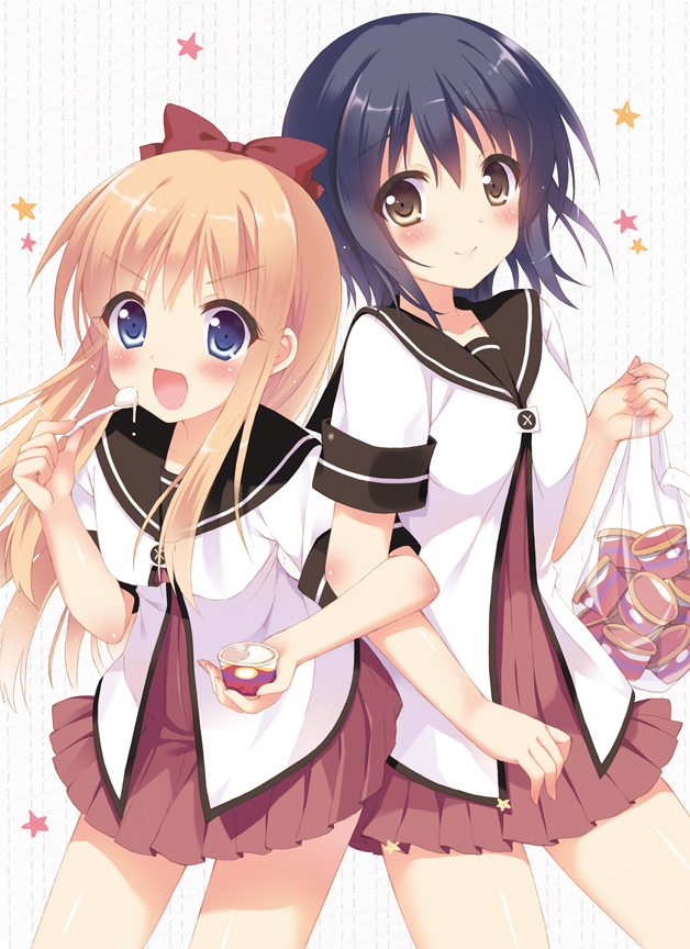 >:), >:d, :d, bad_id, bag, black_hair, blonde_hair, blue_eyes